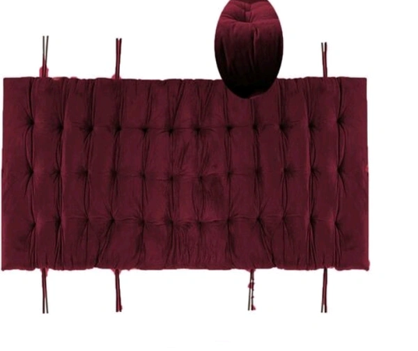  Mom's Moon  Soft Velvet Chair Pad/Chair Cushion for Rocking Chair /Office/ Home in Outdoor and Indoor /Resting on Floor Set of 1 ( 18 x 50 Inch Maroon) - Maroon
